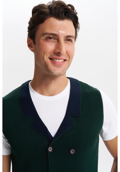 AR-MA Arma Erkek Slim Fit Örme Likralı Pike Yelek Kısa Kollu, %90 Akrilik %10 Wool K0yyo0857 Yeşil AR-MA Arma Erkek Slim Fit Örme Likralı Pike Yelek Kısa Kollu, %90 Akrilik %10 Wool K0yyo0857 Yeşil