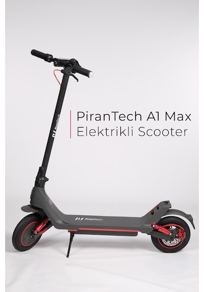 A1 Max Elektrikli Scooter 350w Güç - Kırmızı Kırmızı - Siyah