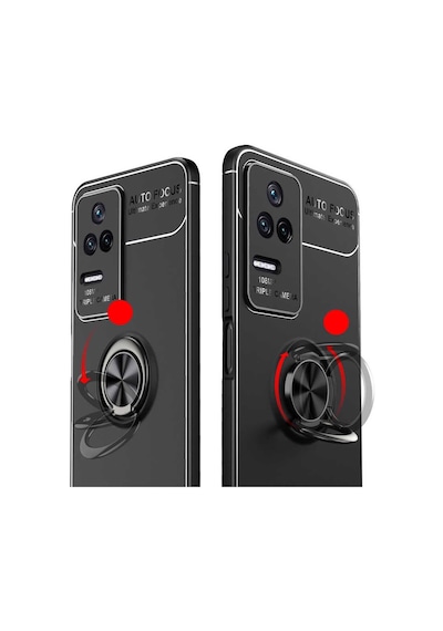 Xiaomi Poco F4 Kılıf Yüzüklü Magnetli Ravel Case Kapak