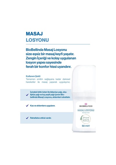 Doğal Organik Biberiye Özlü Masaj Losyonu 50 Ml