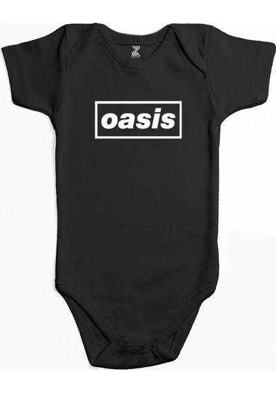 Zepplin Giyim Oasis Text Siyah Bebek Body Zıbın