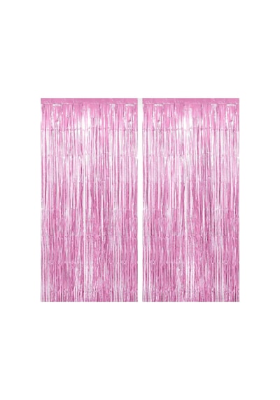 Pembe Arka Fon Doğum Günü Parti Süslemeleri 90 200cm 1 Adet Pembe Tüm Yaşlar