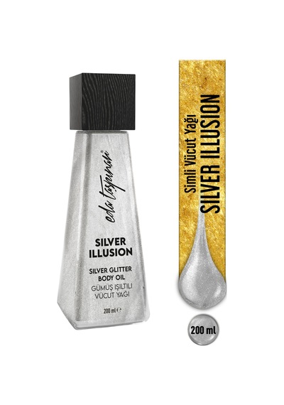 Eda Taşpınar Silver Illusion Gümüş Işıltı Simli Vücut Yağı 200 ML