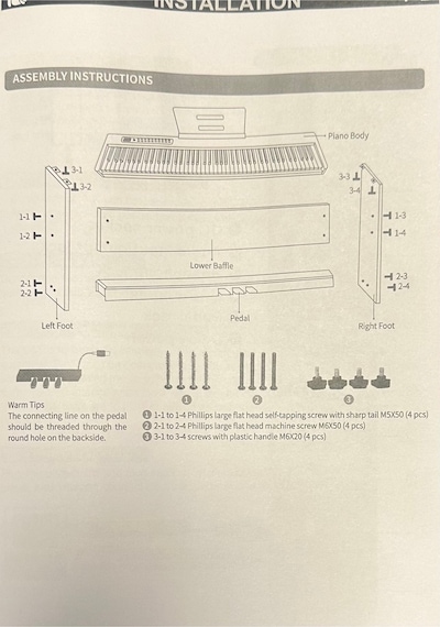 Digital Piyano Hassasiyetli 88 Tuş 3 Pedal Tabure Kulaklık Dahil