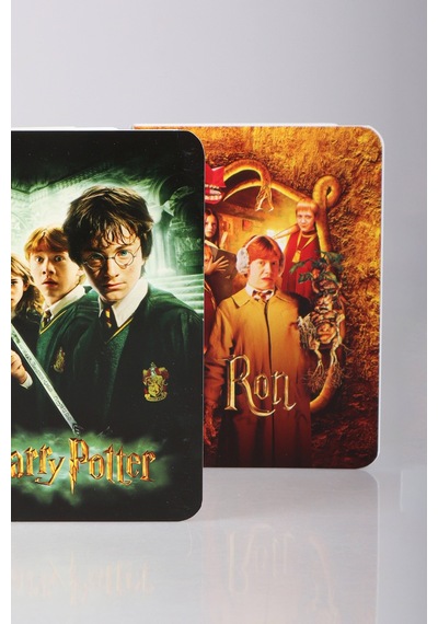 Dekomus İle Lisanslı Harry Potter Spırallı A6 Çizgili Not Defteri / Bloknot Altın