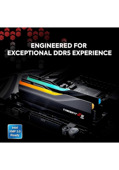 Gskill F5-6800J3446F48GX2-TZ5RK 96 GB (2x48) Trident Z5 RGB 6800 MHz CL34 DDR5 Ram