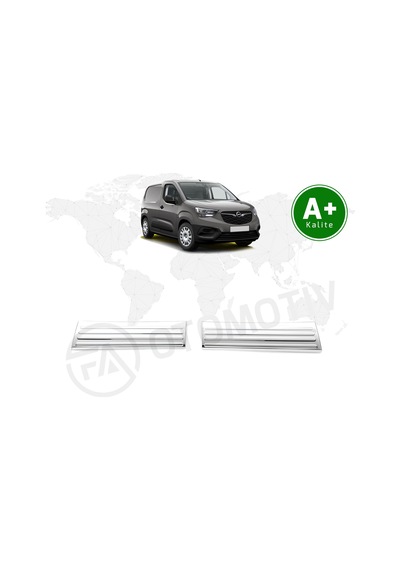 Opel Combo Panelvan Krom Kapı Eşiği Kaplaması 2019 Model Ve Sonrası