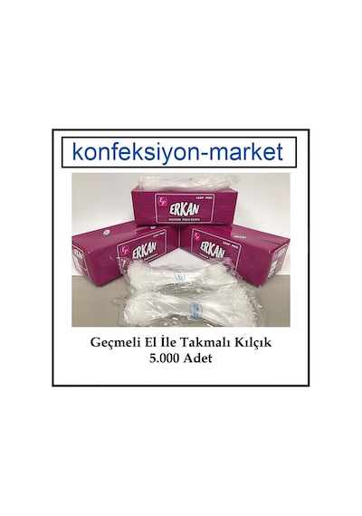 Elle Geçmeli Plastik Şeffaf Kılçık-El ile Takmalı Kılçık 3