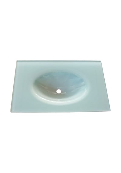 Cam Lavabo 15 MM 100 x 56 CM Beyaz