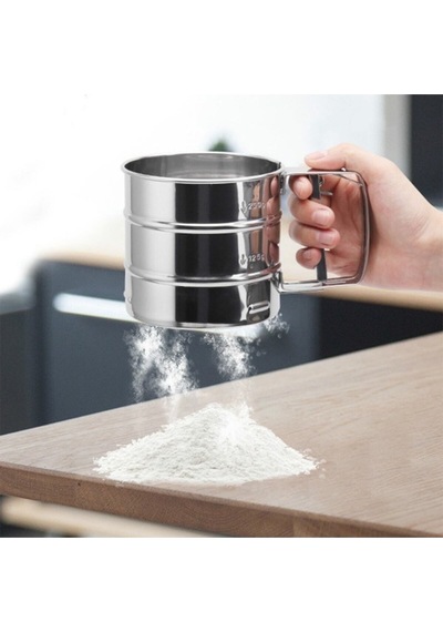 Silikon Büyük Boy Hamur Açma Matı 45x65 Ve 250gr Kapasiteli Un Şeker Eleği Diğer