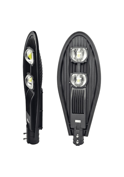 100 Watt Cob Ledli Sokak Armatürü 12 Volt Sokak Armatürü 12V Siyah