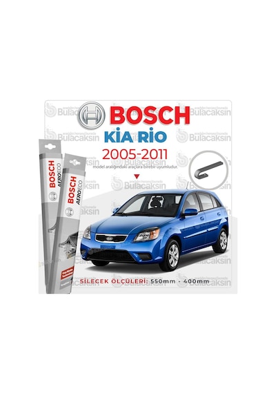 Kia Rio Muz Silecek Takımı 2005-2011 Bosch Aeroeco N11.2525