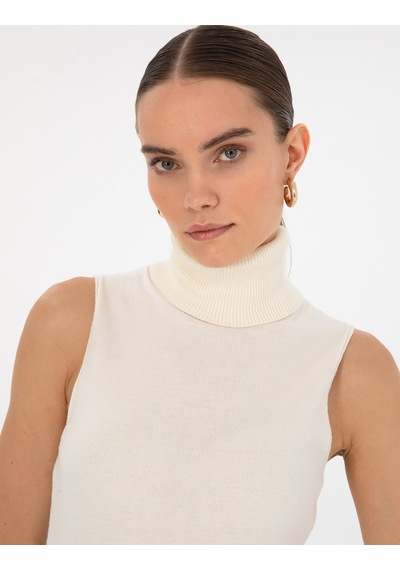 Pierre Cardin Kadın Ekru Kazak /triko 50316336-vr019 Ekru