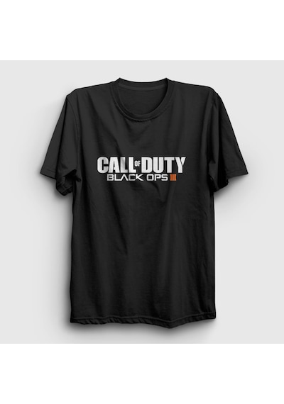 Presmono Unisex Black Ops Call Of Duty T-shirt Siyah
