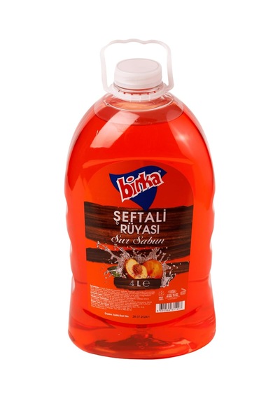Birka Şeftali Kokulu 4000 Ml. Sıvı El Sabunu - Uzun Süreli Kullanım, Etkili Temizlik