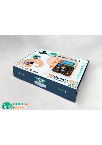 Codlaı Proset Profesyonel Robotik Kodlama Eğitim Seti - Esp32 Iot İleri Seviye Stem Tam Teşekküllü Kit - Nano Turkuaz