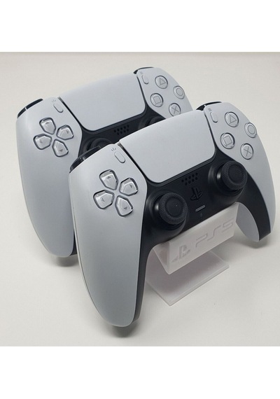 Three D Maker Ps5 2'li Kol Tutucu Aparat, Ps5 Konsol Aparatı, Ps5 Joystick Standı Beyaz