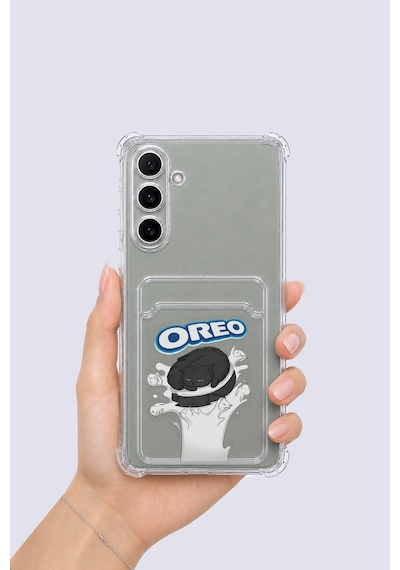 Samsung Galaxy Uyumlu A54 Kartlıklı Oreo Desenli Kılıf