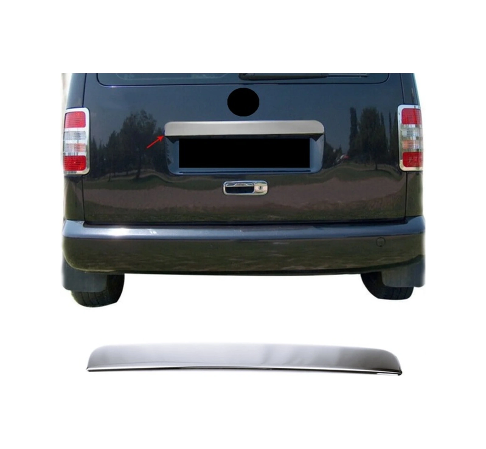 Ueskrom Vw Caddy Bagaj Çıtası 2004-2014 Paslanmaz Krom