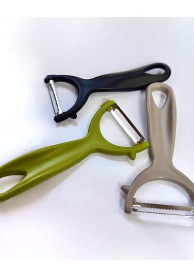 1 Adet Y Tipi Sebze Soyacağı Paslanmaz Çelik Bıçaklı Meyve Sebze Soyucu Ergonomik Saplı Patates Havuç Salatalık Soyacağı, Renk Karışık Gönderim Çok Renkli