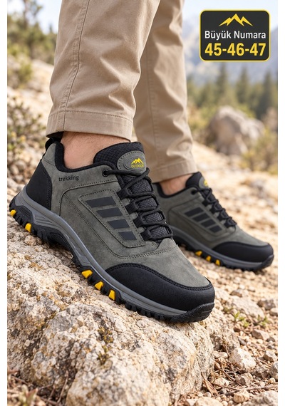 Vojo Battal Boy Büyük Ayak Outdoor Erkek Ayakkabı 267800001918 49 Haki