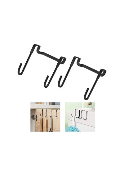 Paslanmaz Çelik Metal Banyo Duşakabin Mutfak Vb Alanlar İçin Askılık M Model -al4838 2 Adet Gümüş Diğer