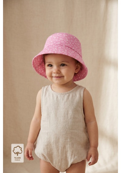 Minory Baby - %100 Pamuk Ayarlanabilir Bebek Şapkası 0-1 Yaş Pembe Pembe Minory Baby - %100 Pamuk Ayarlanabilir Bebek Şapkası 0-1 Yaş Pembe Pembe