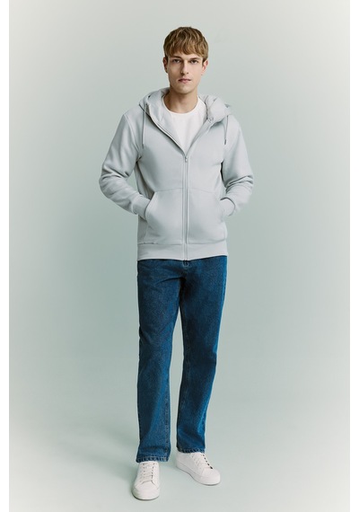 Defacto Şişirilebilir Boyun Yastıklı Fermuarlı Sweatshirt H8716ax26augr368 Gri-gr368