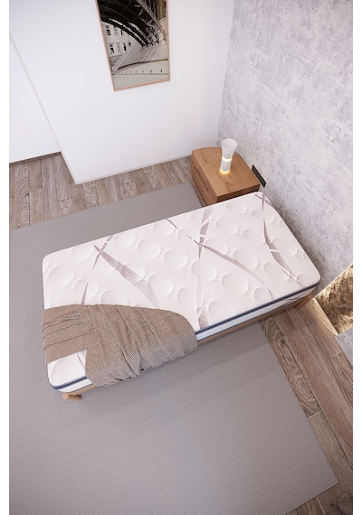 Aksviva Aqualis Tek Kişilik Pedli Paket Yaylı Yatak 30 Cm BEYAZ