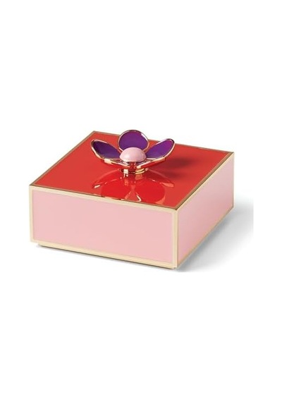 Kate Spade New York Make It Pop Çiçekli Kutu, 0,4 Kg, Kırmızı/pembe
