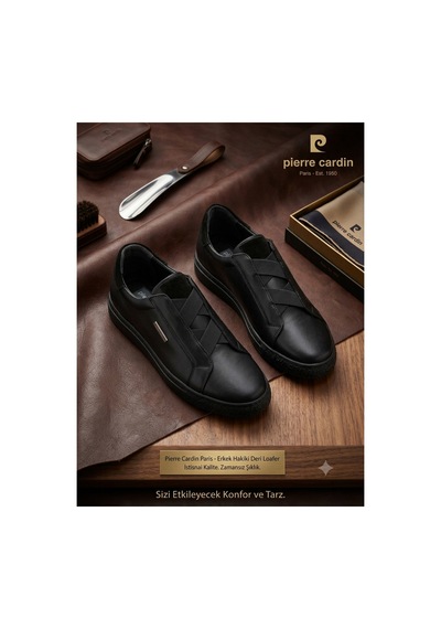 Pierre Cardin Erkek Siyah Hakiki Deri Sneaker Günlük Ayakkabı Kauçuk Taban Özel Seri Tarz Model Pierre Cardin Erkek Siyah Hakiki Deri Sneaker Günlük Ayakkabı Kauçuk Taban Özel Seri Tarz Model
