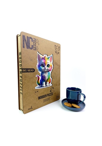 Ncpuzzles Big Head, 14 Parça Ahşap Yapboz, Bul Tak Puzzle