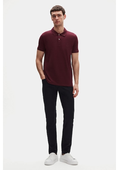D's Damat Ds Damat Slim Fit Mürdüm Kutulu Polo Yaka T-shirt 4hc14ortkplo1 MÜRDÜM