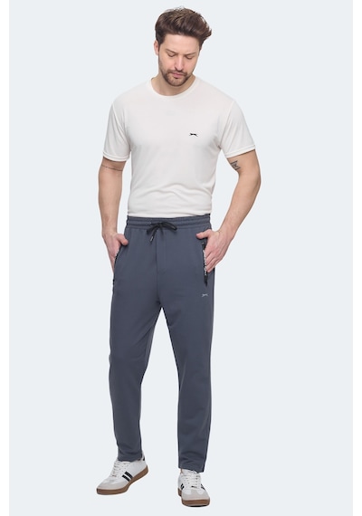 Slazenger Olı In Erkek Fermuar Cepli Koyu Gri Eşofman Altı Koyu Gri
