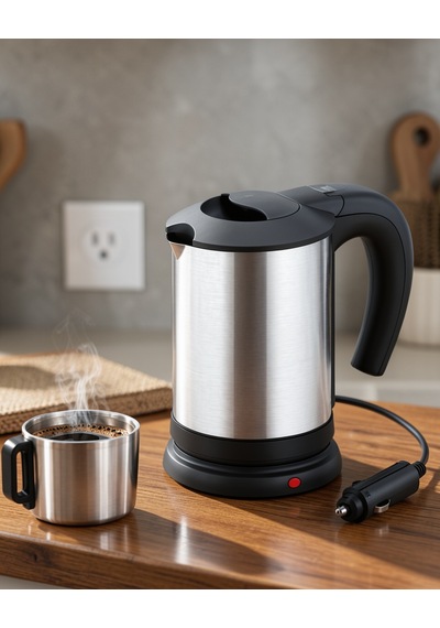 12v Araç Kettle Paslanmaz Çelik 1 L