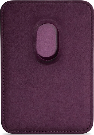 Lunex Premium Süet Magsafe Kartlık Burgundy Wine Apple Uyumlu iPhone 13 Mini Burgundy Wine