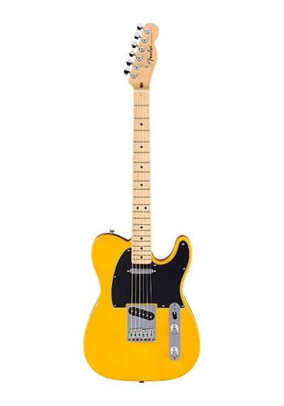 Fender 0266021550 Standard Telecaster Elektro Gitar Butterscotch Blonde Akçaağaç Klavye İkonik Sarı Renk Ve Twang Tonu