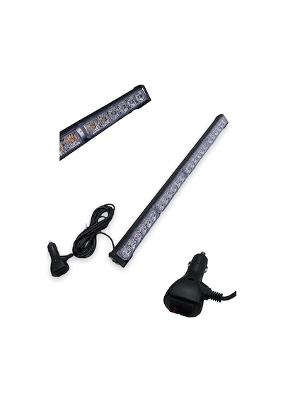 9V-36V Led Bar Off-Road Sarı Çakarlı (Çakar Tepe Lamba) (60 Cm)