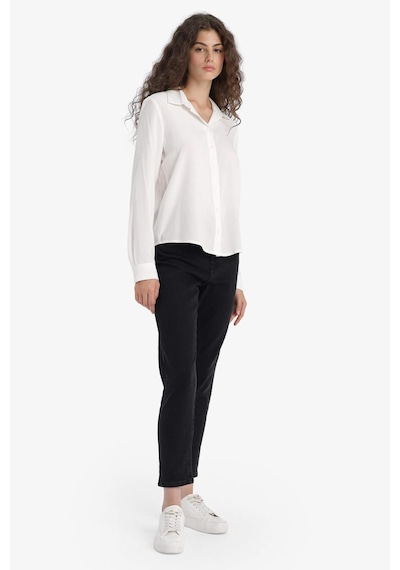 Defacto Comfort Mom Yüksek Bel Bilek Boy Jean Pantolon E9162ax25aunm40 Siyah