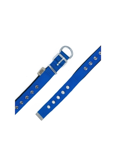 Doggie Konfor Dokuma Çivili Boyun Tasması Royalblue 2.5 x 42-50 CM