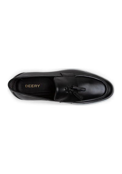 Deery Hakiki Deri Siyah Püsküllü Erkek Loafer - 01958msyhc01 Siyah