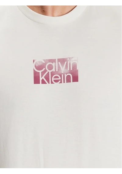 Calvin Klein Calvın Kleın Erkek T-shırt K10k111119-yah Krem