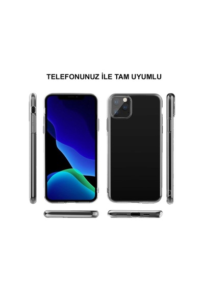 Apple Uyumlu iPhone 5S Kılıf 1mm Şeffaf Silikon Kılıf