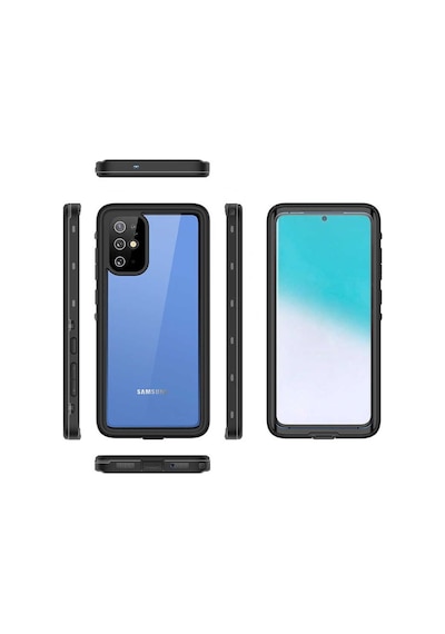Galaxy S20 Plus Kılıf 1-1 Su Geçirmez Kılıf (536455527) Siyah