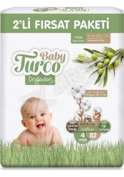 3 Adet Baby Turco 2li Fırsat 4 No Maxi 82'li