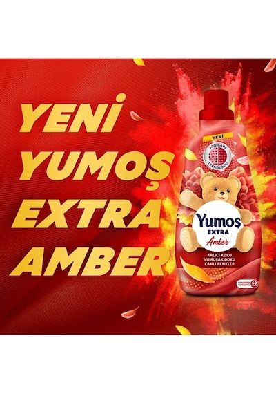 Yumoş Extra Çamaşır Yumuşatıcısı Amber 1440 Ml 2 Adet Yumoş Amber 1440