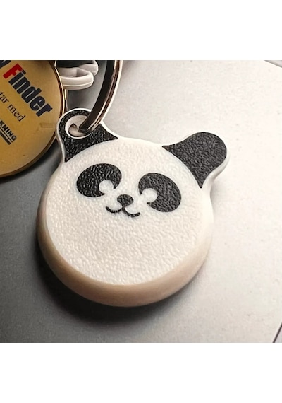 Apple Uyumlu AirTag Için Panda Temalı Kılıf