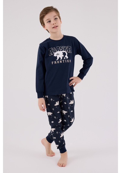 Rolypoly Erkek Çocuk Lacivert Pijama Takımı 5274-48730 Lacivert