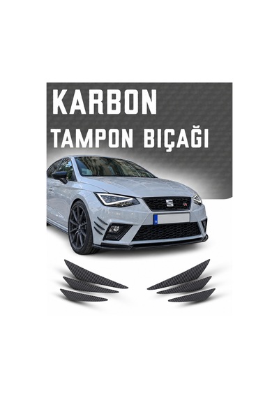 Seat Ibiza Tampon Bıçağı Karbon 6'lı Kanatlı