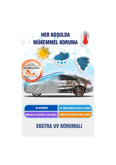Subaru Impreza 4 Kapılı 2016 - 2021 Araba Brandası Oto Branda Gri